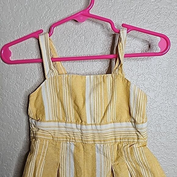 Tommy Bahama 12M Yellow Ivory stripe Jumpsuit Romper - Picture 2 of 5